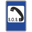 Дорожный знак 7.19 «Телефон экстренной связи» (металл 0,8 мм, III типоразмер: 1350х900 мм, С/О пленка: тип Б высокоинтенсив.)